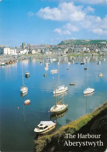 B96641 das Hafenschiff Bateaux aberystwyth Wales