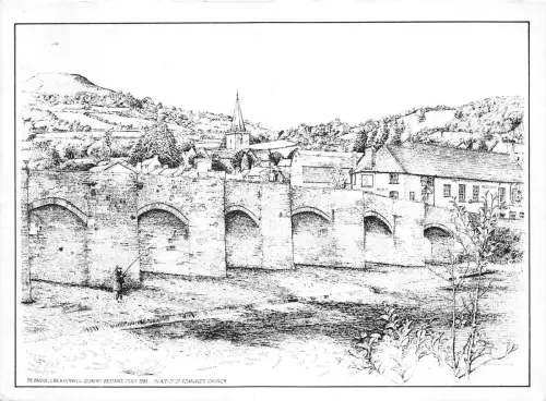 uk44976 view of st edmunds chuch crickhowell wales uk