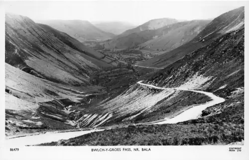 uk51024 bwlch y groes pass bala wales real photo uk