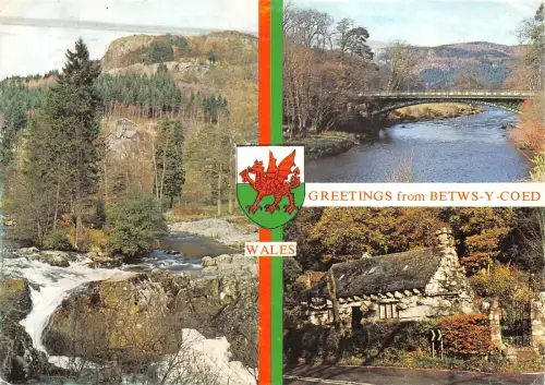 uk43615 greetings from betws y coed wales uk