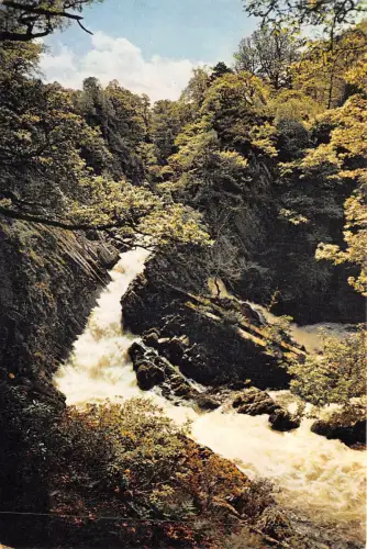 uk46159 conway falls and salmon ladder betws y coed wales uk waterfall
