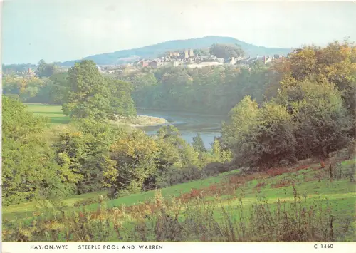 uk43213 Kirchturmpool und Warrenheu auf Wye Wales UK