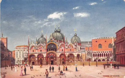 Lot108 venedig venezia st mark s italien gemälde postkarte