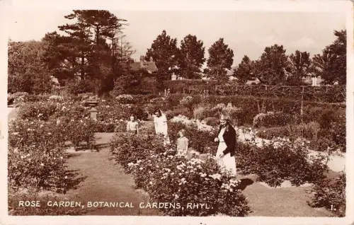 BR99456 Rosengarten Botanischer Garten Rhyl Echte Pho Wales