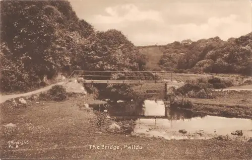 BR97667 the bridge pwlldu real photo wales