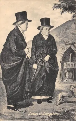 BR62119 Damen von Langollen Postkarte Wales