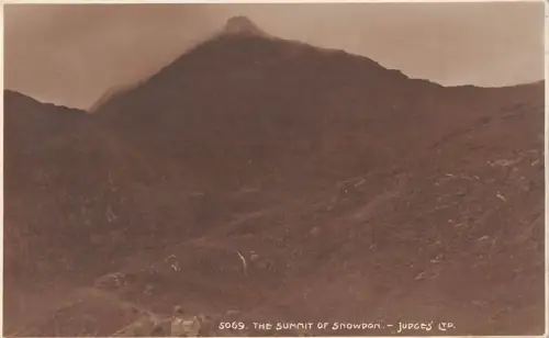 BR69566 Der Gipfel des Snowdon Wales Richter 5069 Echtfoto