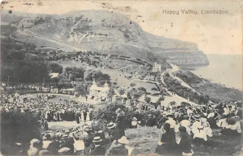 uk32926 happy valley llandudno wales real photo uk