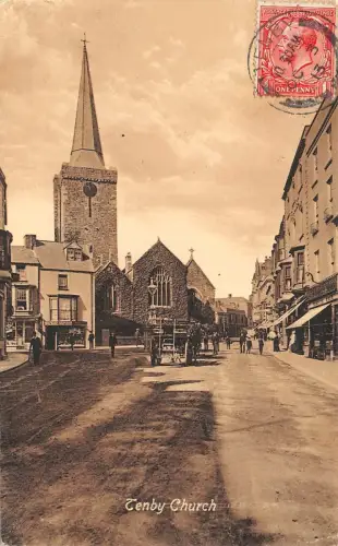 BR64580 Tenby Church Wales