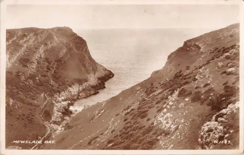 uk33278 newslade bay wales real photo uk