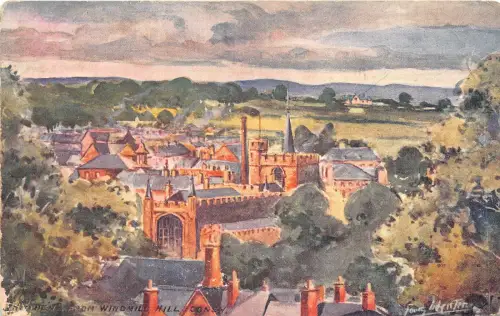 Lot 46 Windmühle Hügel Coney Postkarte Gemälde Nordirland