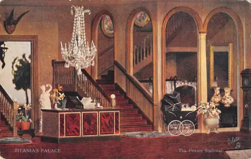 BR96173 Titanias Palast Die private Treppe Postkarte Irland