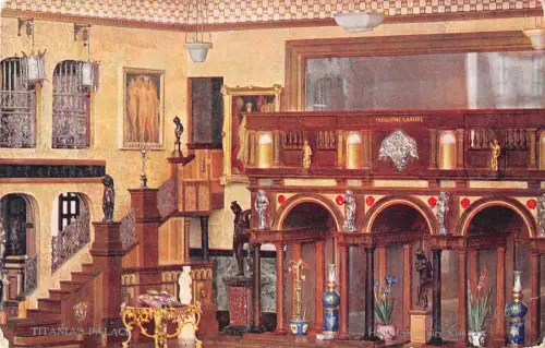 BR96206 Postkarte Saal des Feenkusses Titanias Palast Irland Oilette 4521