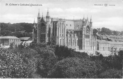 uk31225 st colmans cathedral queenstown ireland real photo