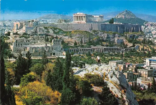 BR9968 Ansicht der Akropolis Athene Griechenland