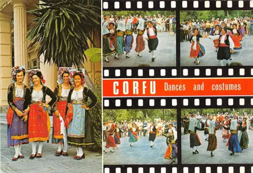 BR6348 Korfu Tänze et Kostüme Griechenland