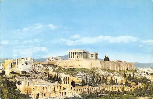 B96513 Athen Gesamtansicht der Akropolis Griechenland