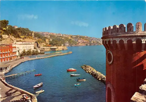 B64501 Italia Napoli Flowery Bank Boote Bateaux Italien