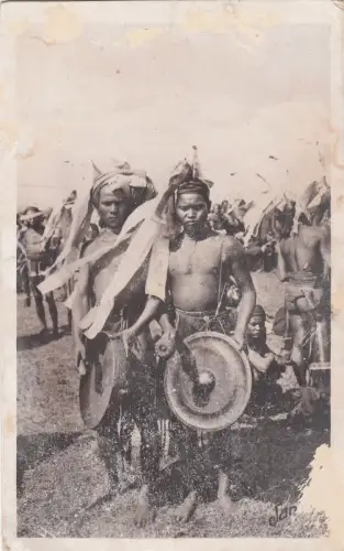 B81214 langbean musiciens djarais types africa front/back image