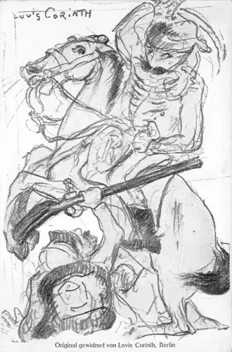 Lot328 original gewidmel von lovis corinth berlin germany posctard