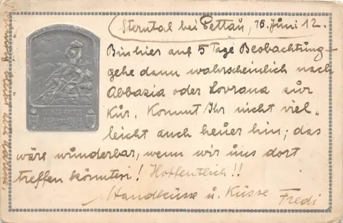 B25141 Isonzo Armee 1915 Litho Soca Slowenien Gorz Propaganda Militär Militaria