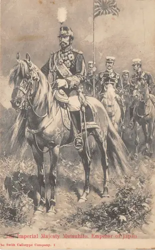 Lot254 Kaiserliche Majestät Mutsuhito Kaiser von Japan Königtum Russisch-Japanischer Krieg