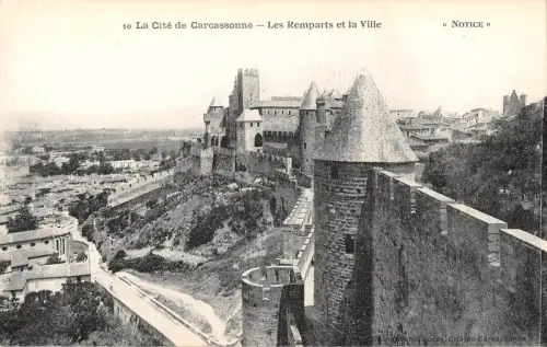 BF6875 les remparts et la ville carcassone france Frankreich