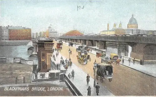 BR80798 blackfriars bridge chariot london uk