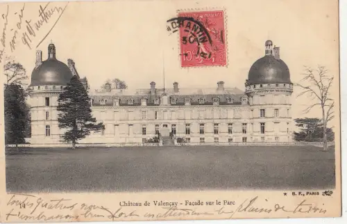 BF16170 chateau de valencay facade sur le parc france Vorder-/Rückbild