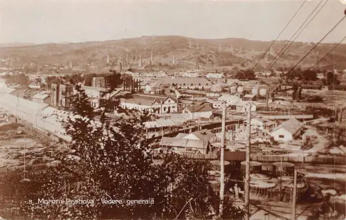 B78445 moreni prahova sonde oil industry derrick echtfoto rumänien