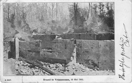 BR40196 Brand Te Vriezenveen 16 mei 1905 Niederlande Niederlande