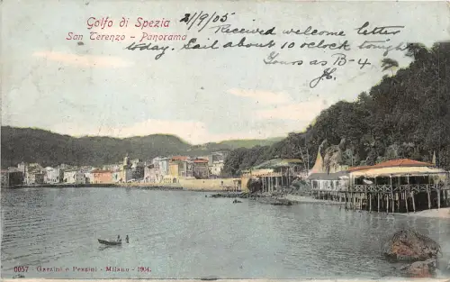 br104686 golfo di spezia san terenzo panorama italien