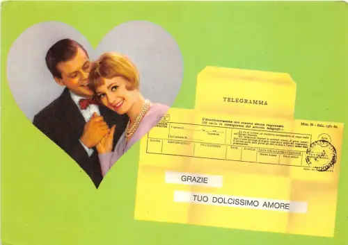 B53846 Telegrama Grazie Tuo Dolcissimo amore Paare