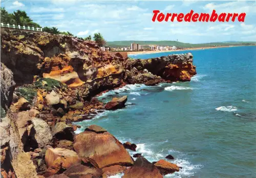 BF22577 tarragona costa dorada detalle de las rocos cap g spain