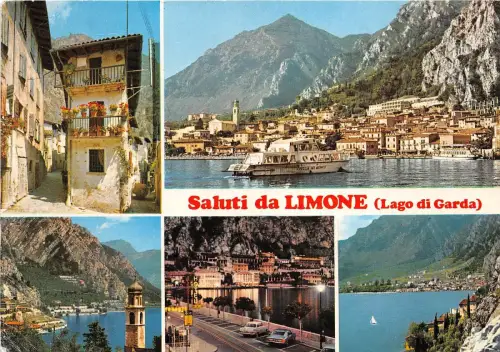 BG17545 saluti da limone lago di garda ship bateaux car voiture italy