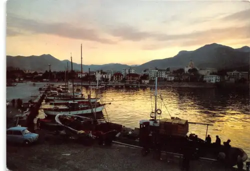 BG13546 Schiff bateaux loano il porto tramonto Italien