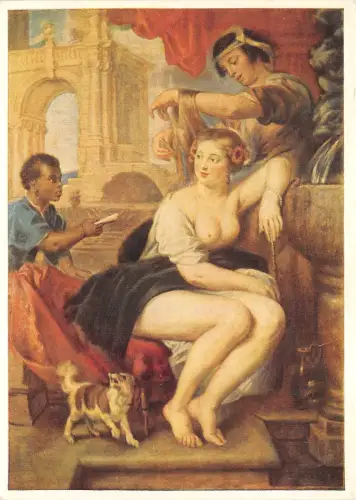 B19312 Kunst Gemälde Rubens Bathseba am Springbrunnen