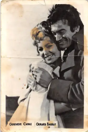 B55171 Genevive Casile and Gerard Battay Paar Schauspieler Schauspieler 9x7cm