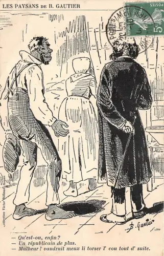 Lot256 les paysans de b gautier artist signed men diskussion france TCV