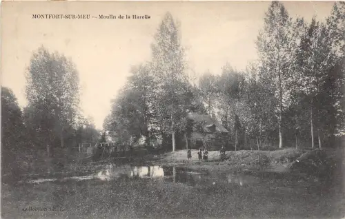 B92438 montfort sur meu moulin de la harelle france