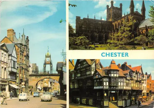 Bg32778 Chester Car Voiture Eastergate Street UK