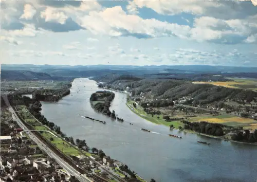 BR2040 Drachenfels am Rheintal mit Nonnenwerth Insel Deutschland