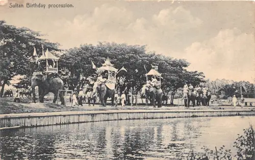 B86622 Elefant Sultan Geburtstag Prozession Typen Folklore Königtum Singapur