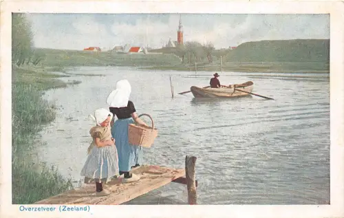 Lot 47 Overzetveer Zeeland Bootstypen Folklore Tracht Niederlande Kind
