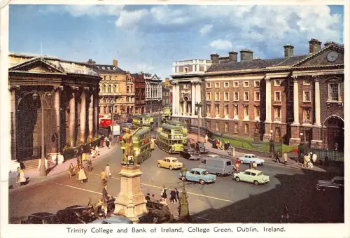 BG7059 Auto Möbel Bus Dublin Irland Trinity College CPSM 15x10,5cm