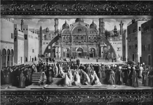 Lot 92 Echtfoto Italien Pinacoteca di Brera St Mark die predigt in Alexandria