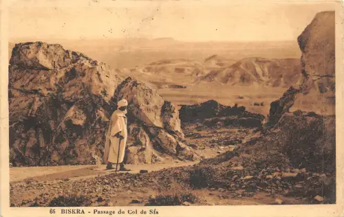 Lot 77 biskra passage du col de sfa algerien typen folklore algerie
