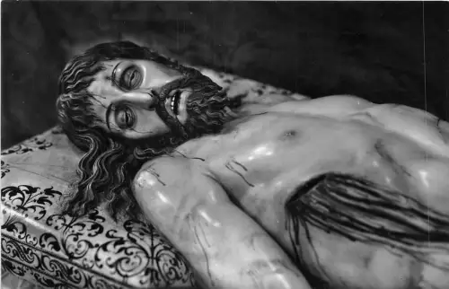 Lot 61 Spanien Segovia Echtfoto Kathedrale Der liegende Christus G Hernandez Postkarte