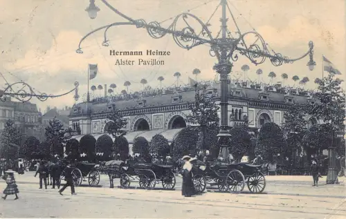 Lot140 Hermann Heinze Alster Pavillon Kutsche Germany Hamburg