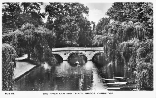 uk39596 River Cam und Trinity Bridge Cambridge Echtfoto UK Lot 22 UK